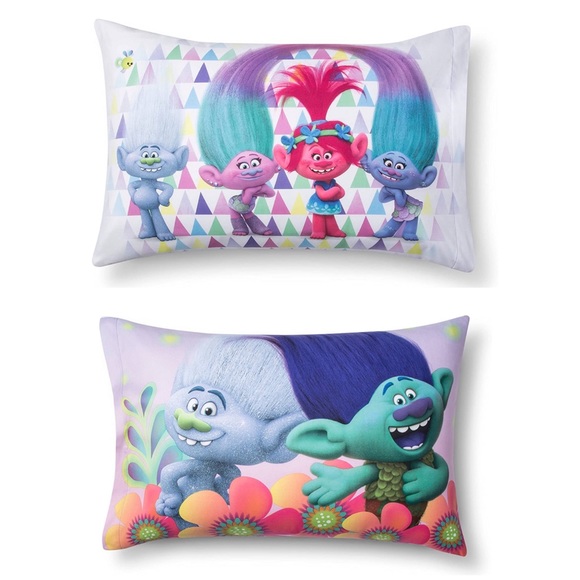 Trolls Branch and Poppy Reversible Pillowcase Twin - Picture 6 of 6